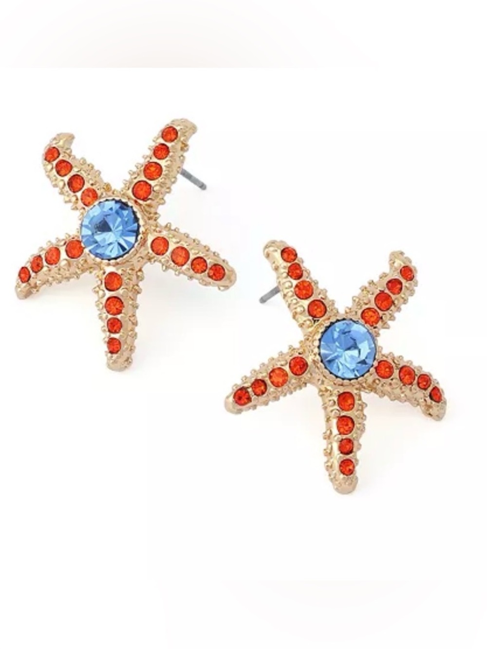 Betsey Johnson
Faux Stone Starfish Stud Earrings